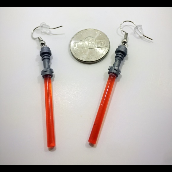 Star Wars lightsaber earrings - Picture 2 of 5